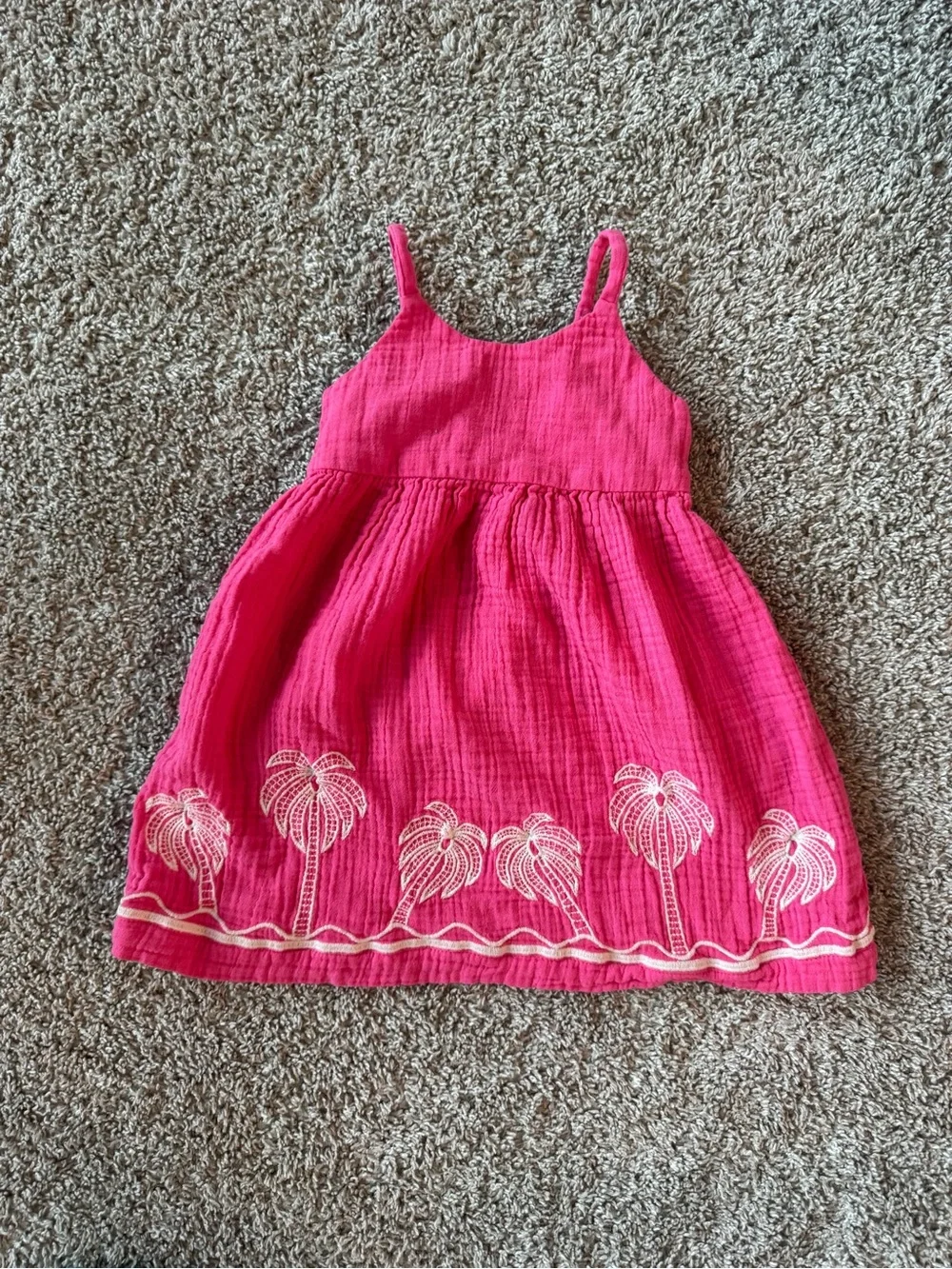 Old Navy Toddler Girls Summer Dress Bundle Palm Tree & Tie Dye Size 2T